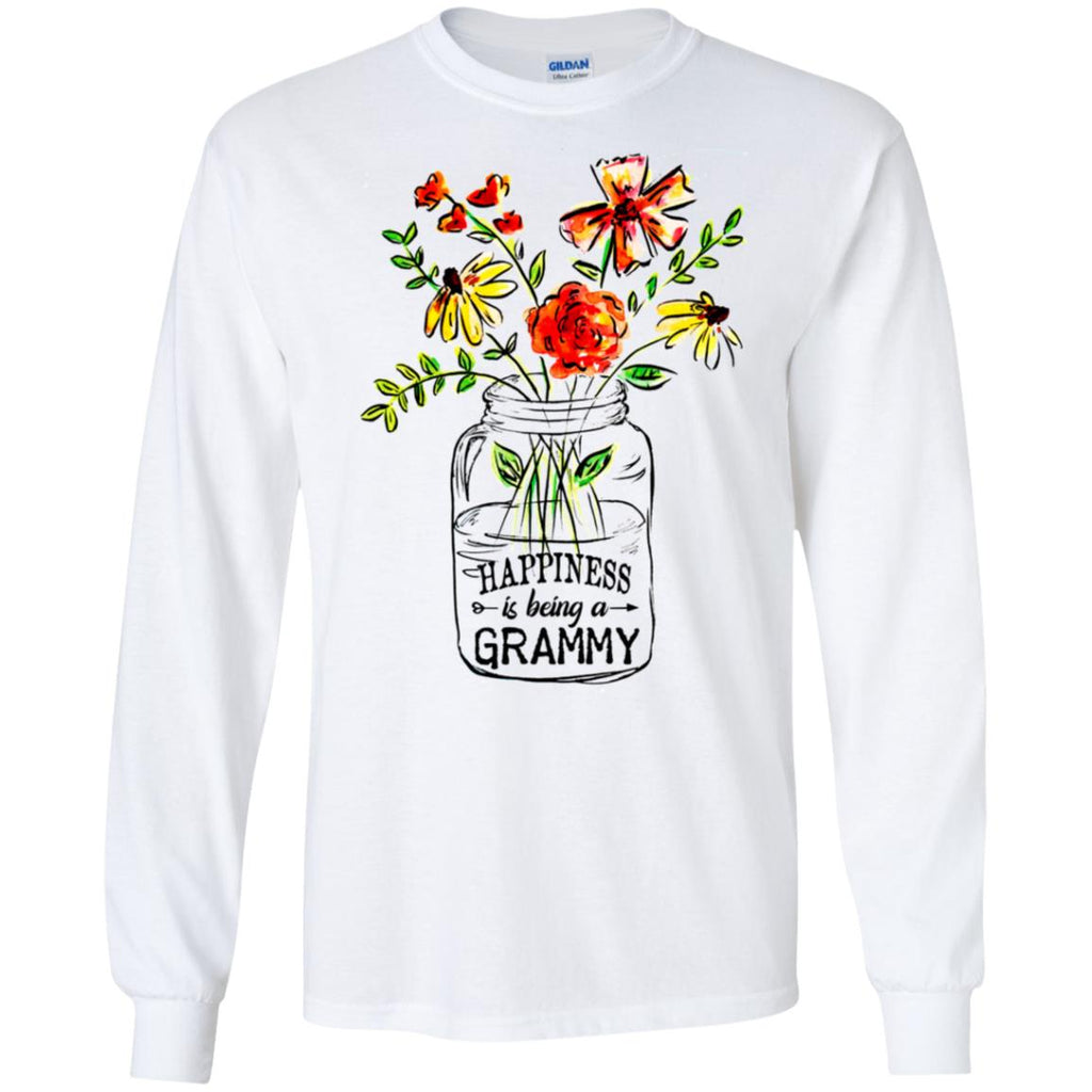Happiness Is Being A Grammy Flower T-Shirts, Hoodie, Tank