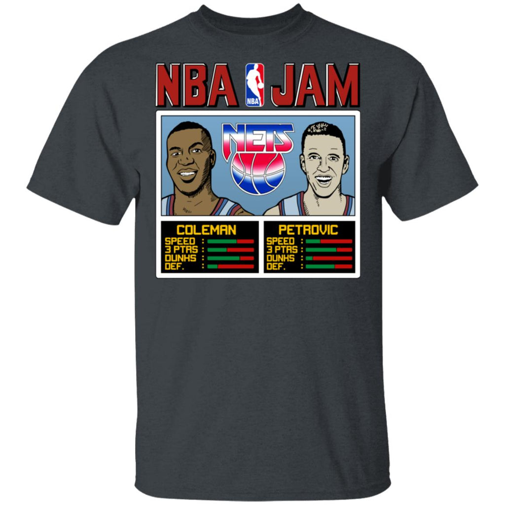 NBA Jam Nets Coleman And Petrovic Shirt, Hoodie, Tank