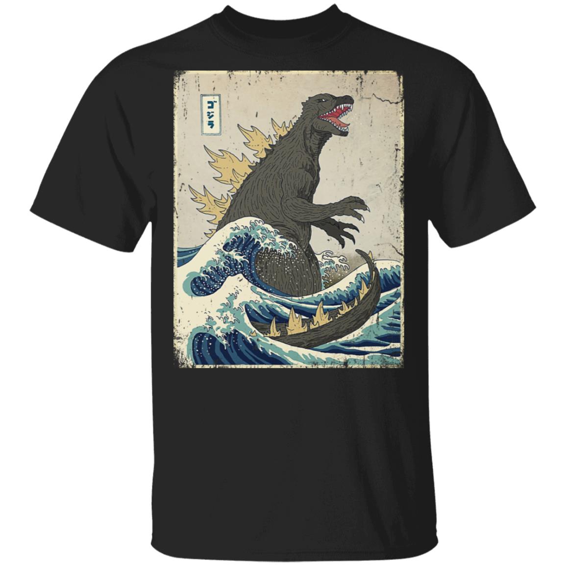 The Great Godzilla Off Kanagawa Shirt, Hoodie, Tank