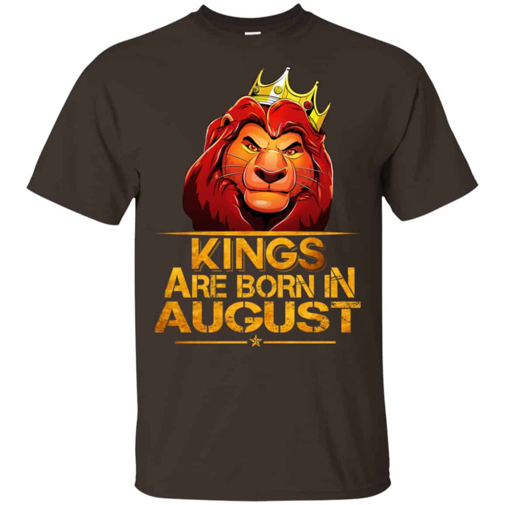 Lion King Are Born In August Shirt, Hoodie, Tank