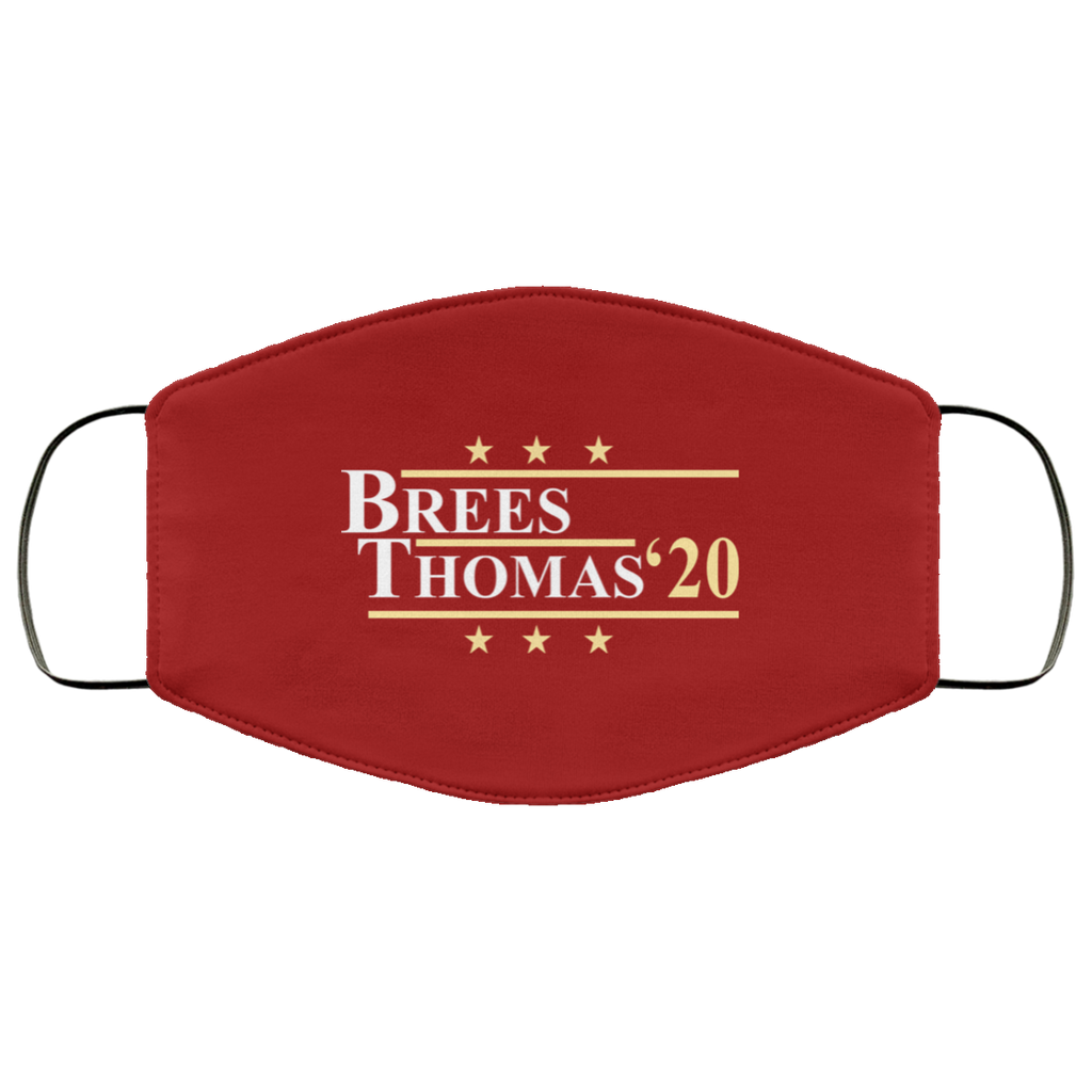 Vote Brees Thomas 2020 President Face Mask