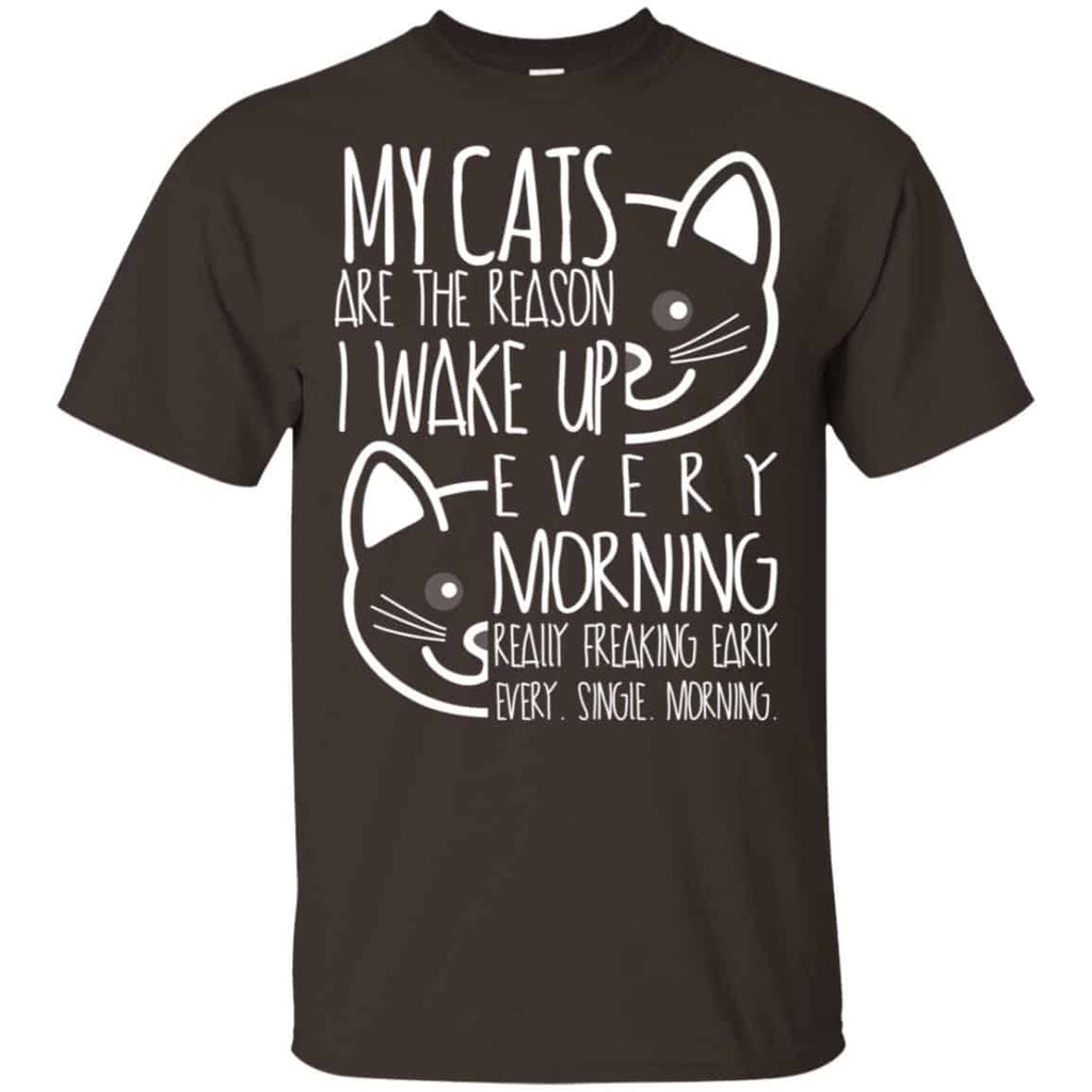 My Cats Are The Reason I Wake Up Every Morning Shirt, Hoodie, Tank