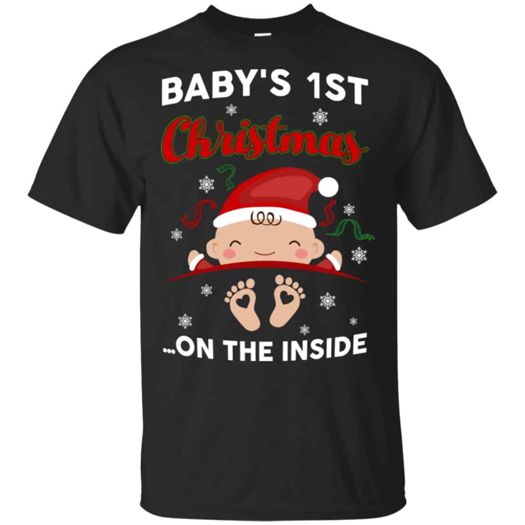 Baby’s 1st Christmas On The Inside Shirt, Hoodie, Tank