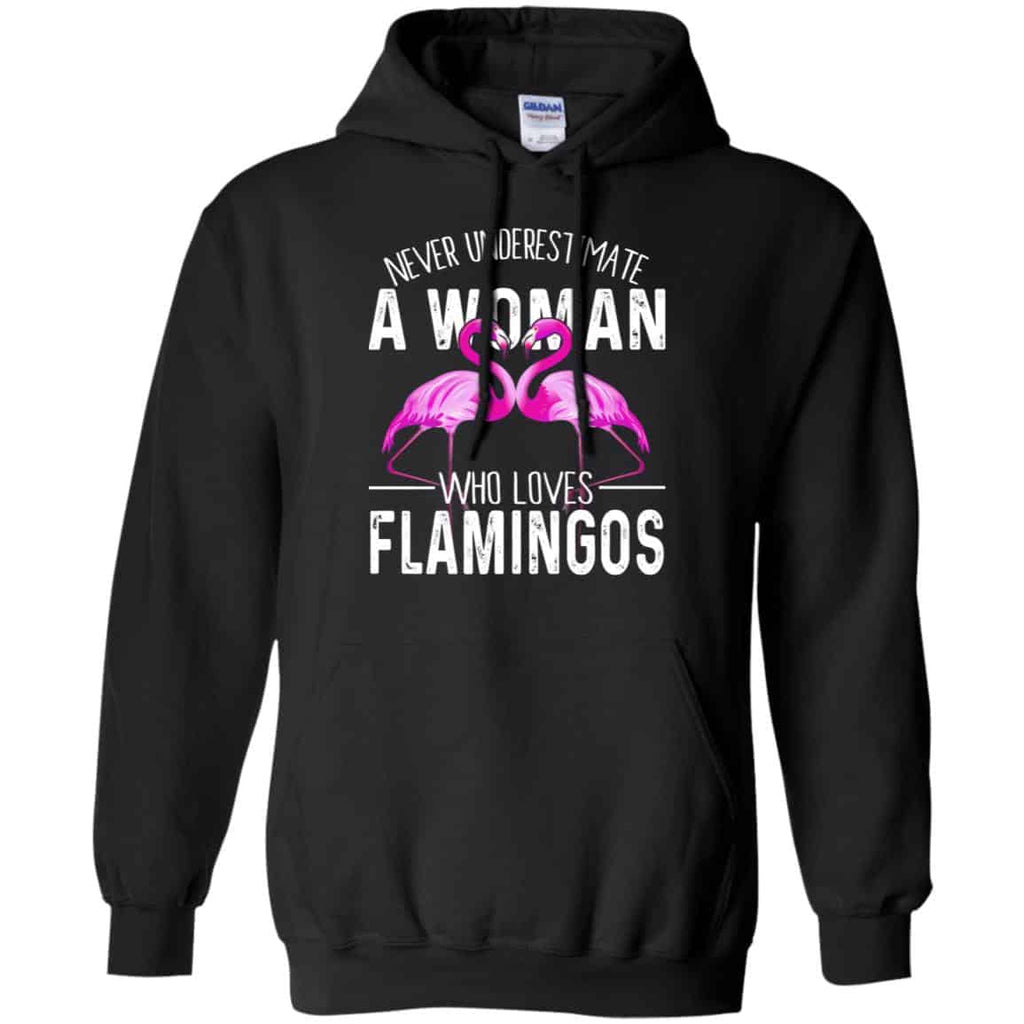 Never Underestimate A Woman Who Loves Flamingos T-Shirts, Hoodie, Tank