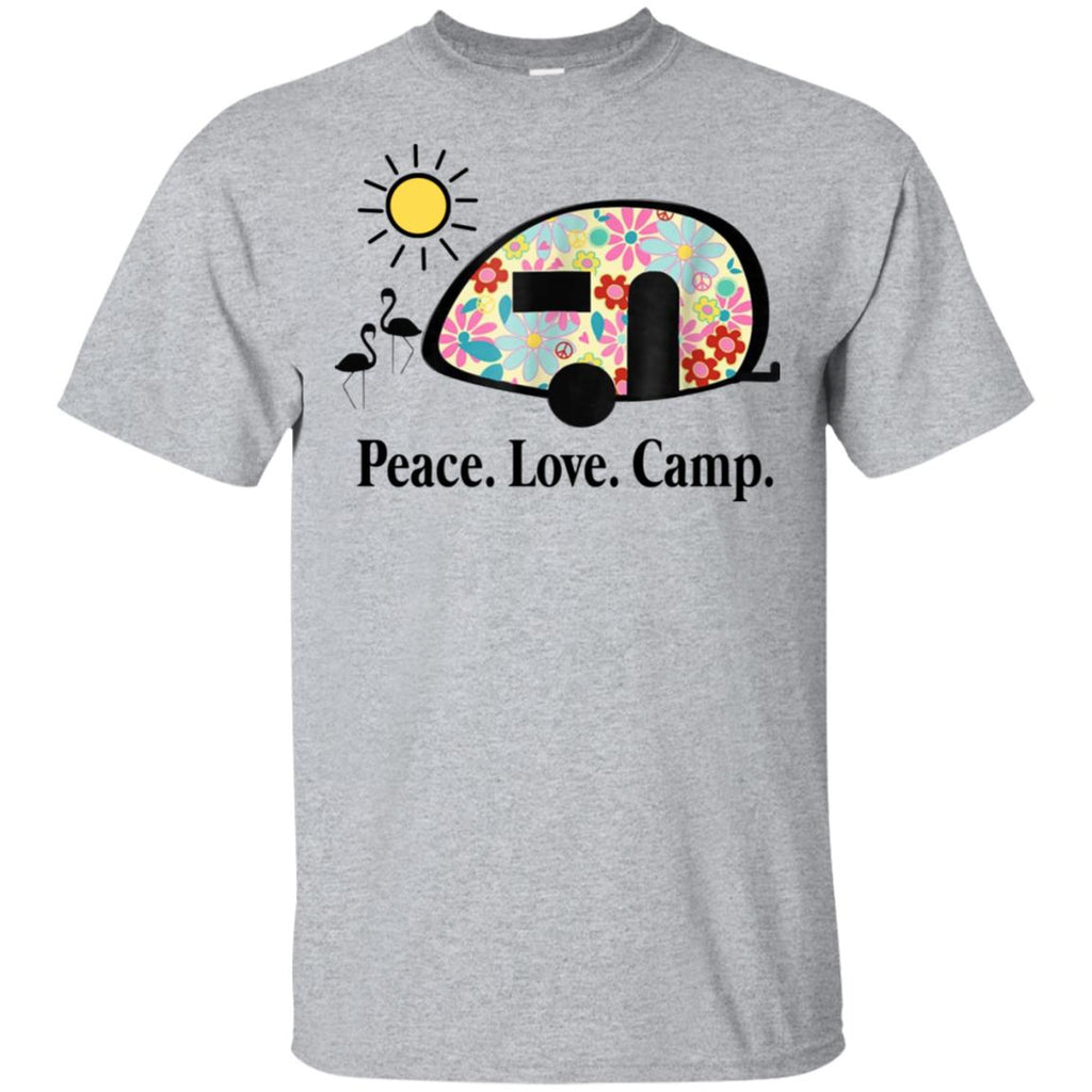 Peace. Love. Camp. Camping T-Shirts, Hoodie, Tank