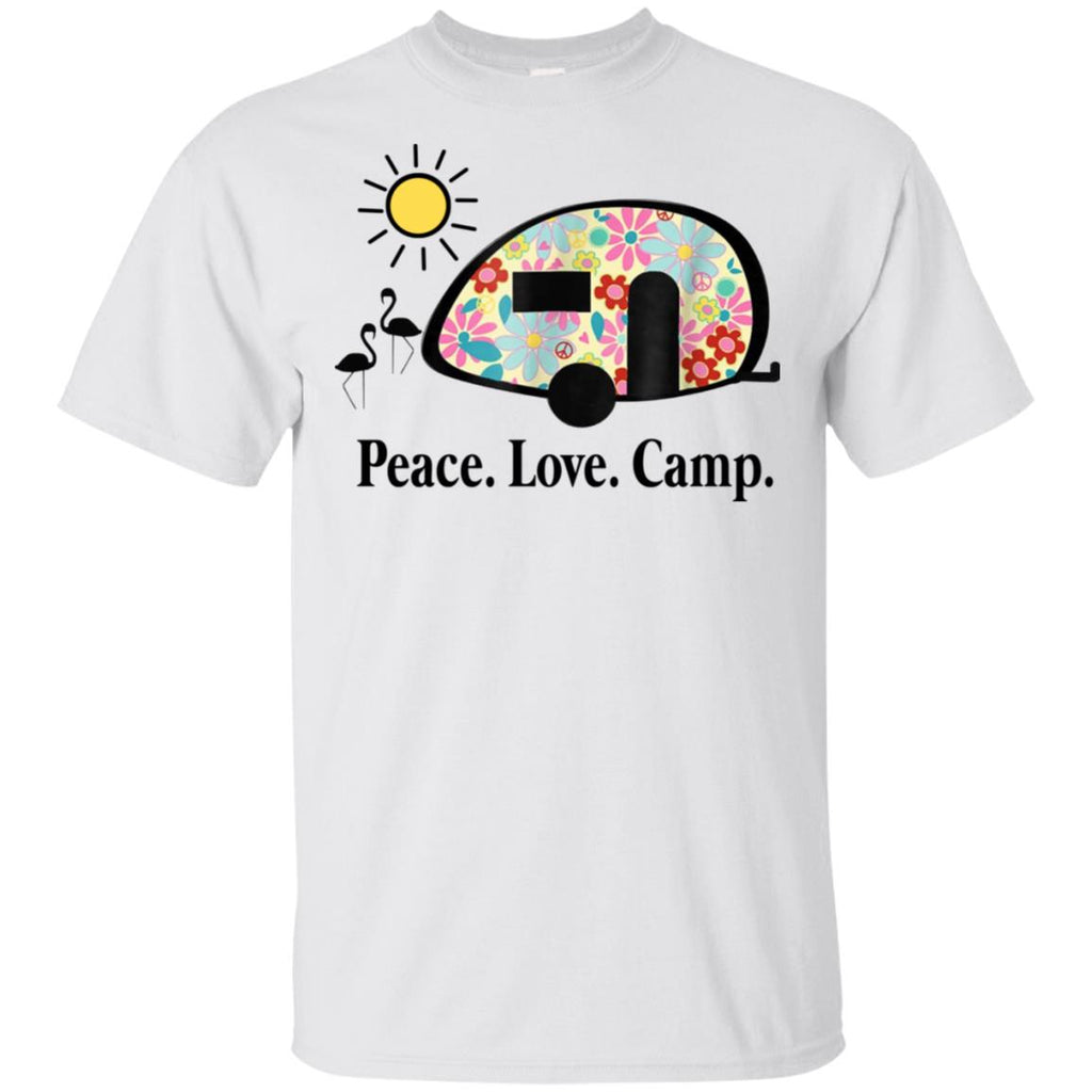 Peace. Love. Camp. Camping T-Shirts, Hoodie, Tank
