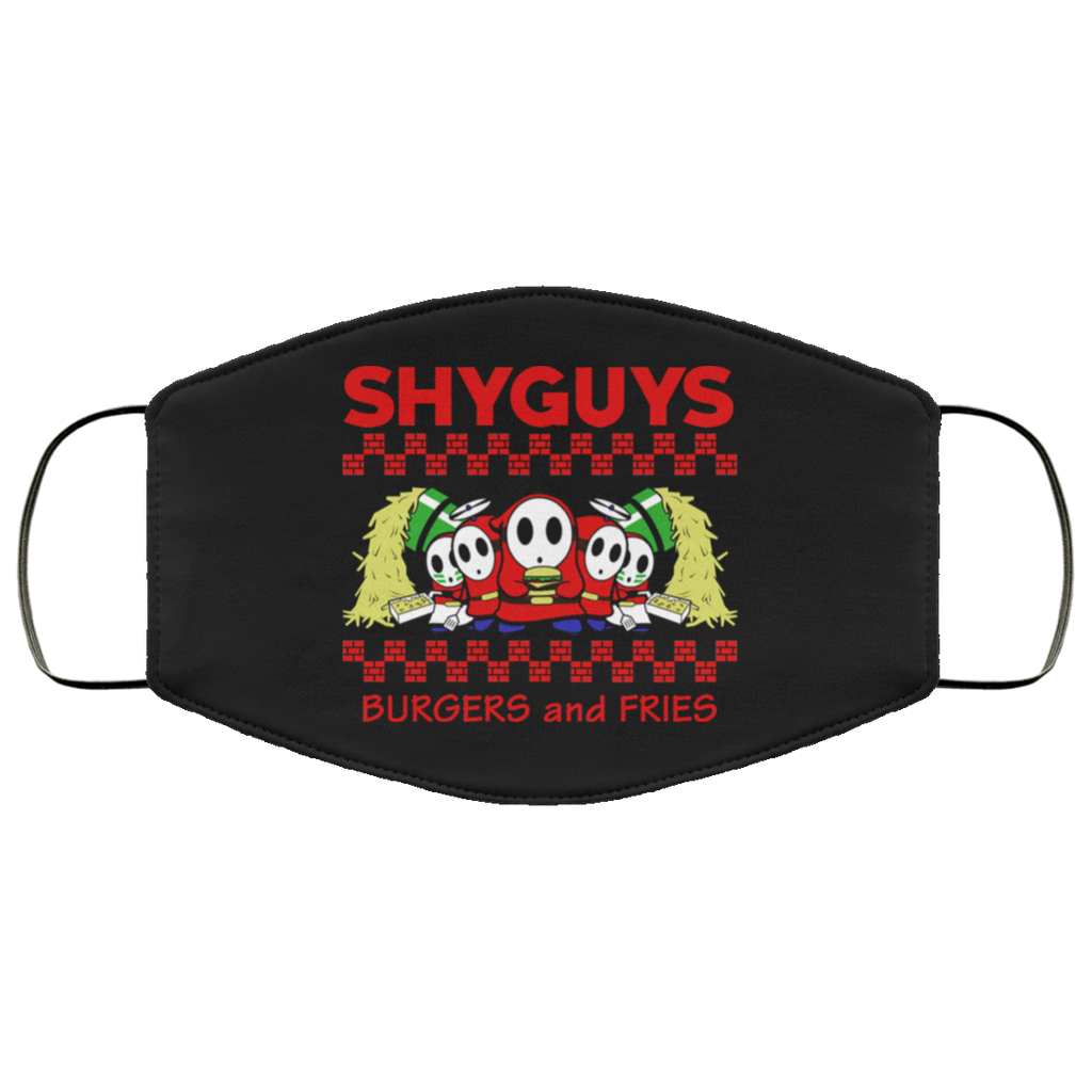 Shyguys Burgers And Fries Face Mask
