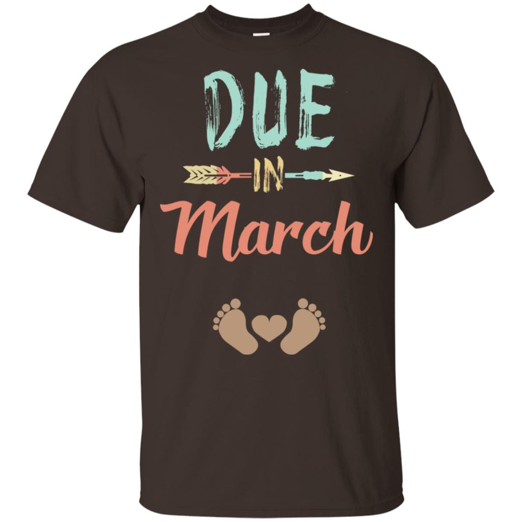 Due Date March Announcement Mommy Bump Pregnancy T-Shirts, Hoodie, Tank