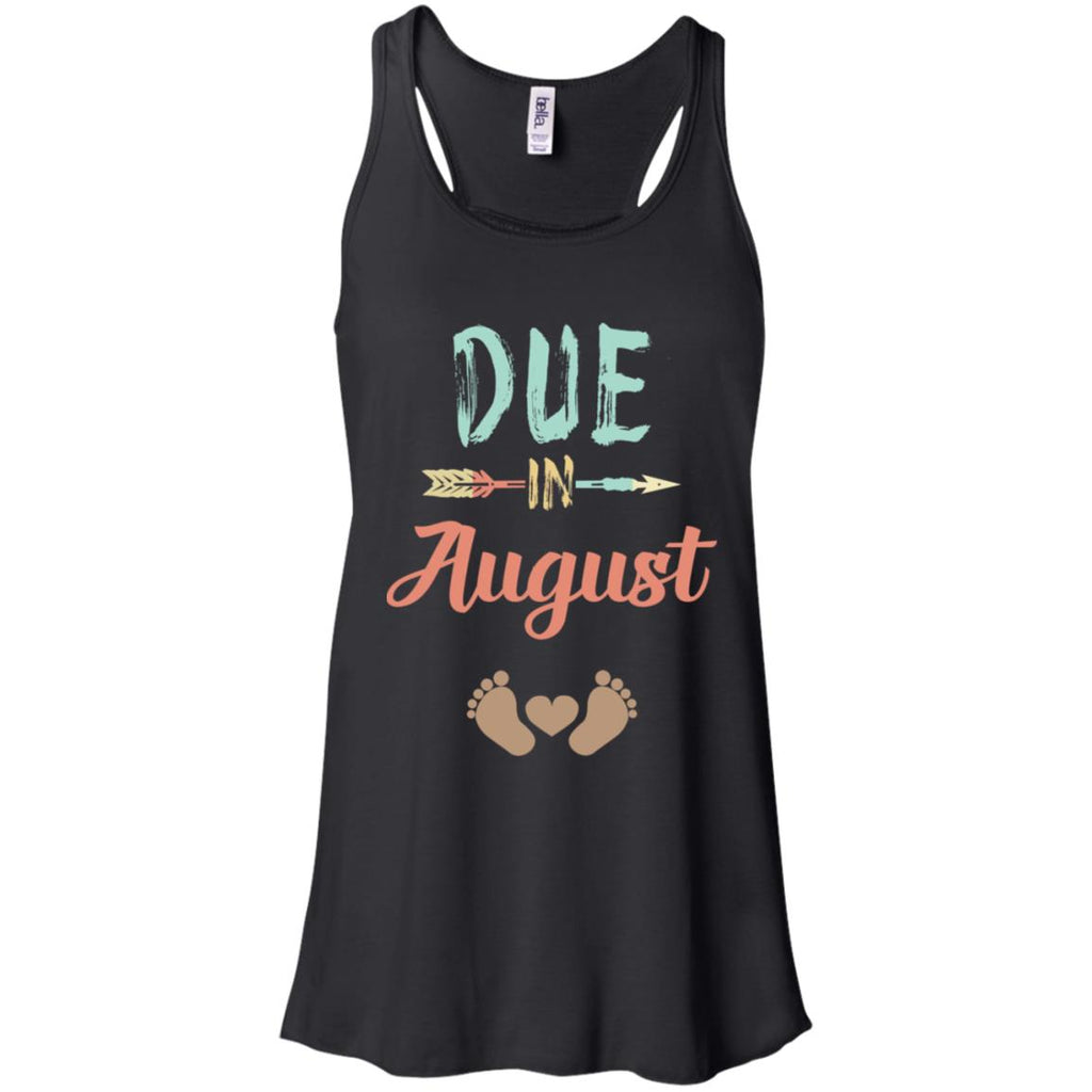 Due Date August Announcement Mommy Bump Pregnancy T-Shirts, Hoodie, Tank
