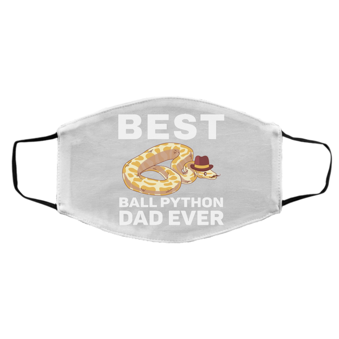 Ball Python Dad Beard Mustache Pet Snake Face Mask
