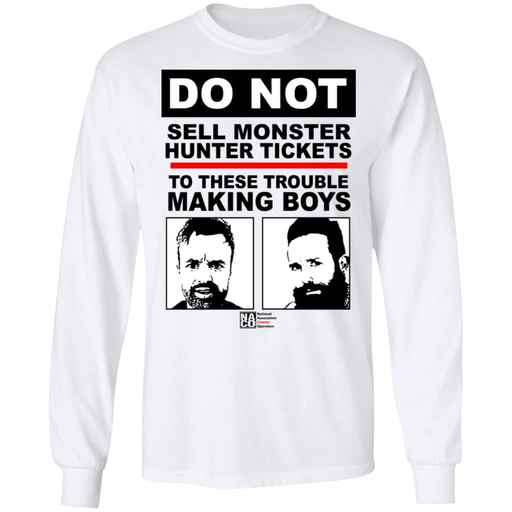 Do Not Sell Monster Hunter Tickets To These Trouble Making Boys Shirt, Hoodie, Tank