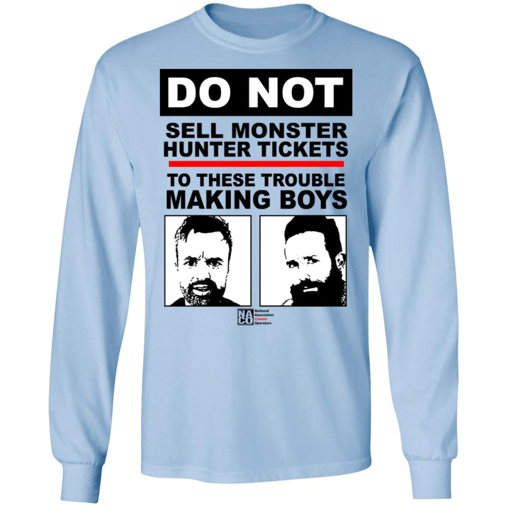 Do Not Sell Monster Hunter Tickets To These Trouble Making Boys Shirt, Hoodie, Tank