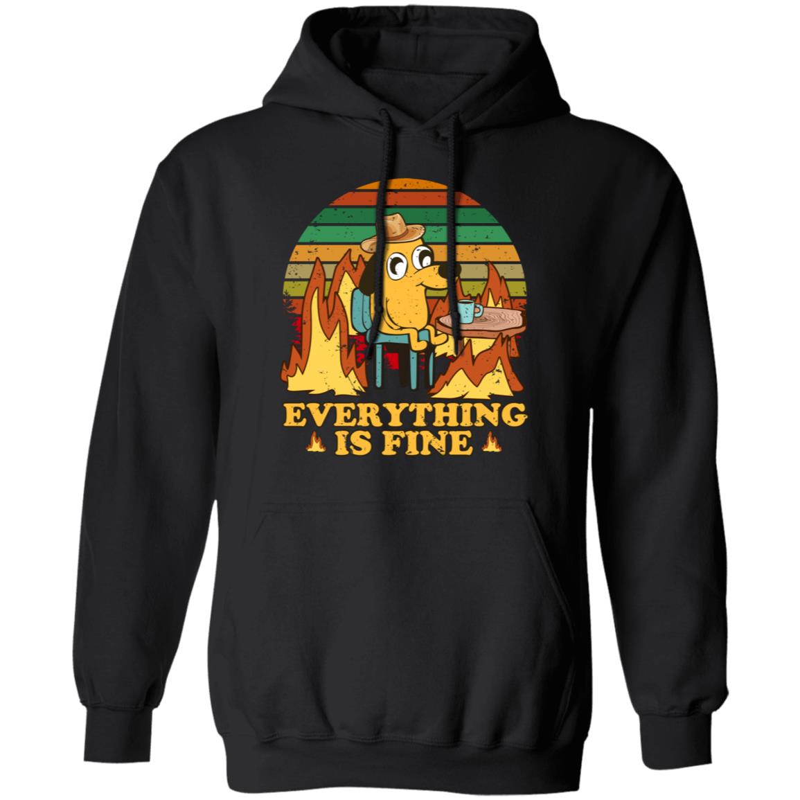 Everything Is Fine Dog Internet Meme Burning San Francisco Shirt, Hoodie, Tank