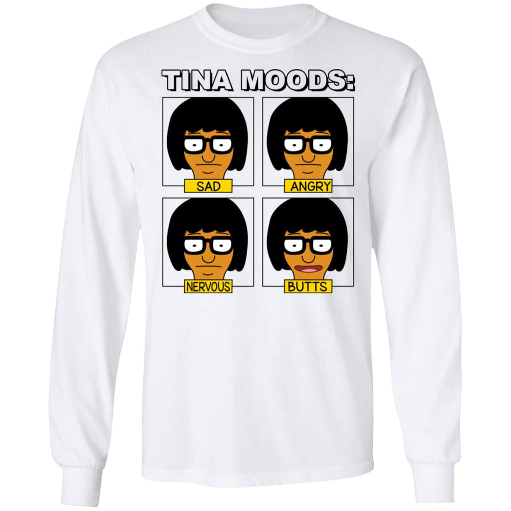 Tina Moods Sad Angry Nervous Butts Bob’s Burgers Shirt, Hoodie, Tank