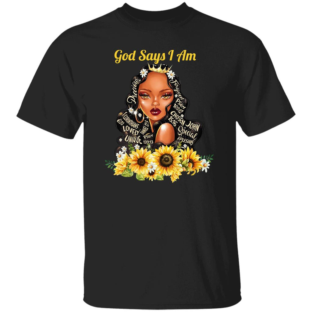 God Say I Am Black Girls Black Women Shirt, Hoodie, Tank