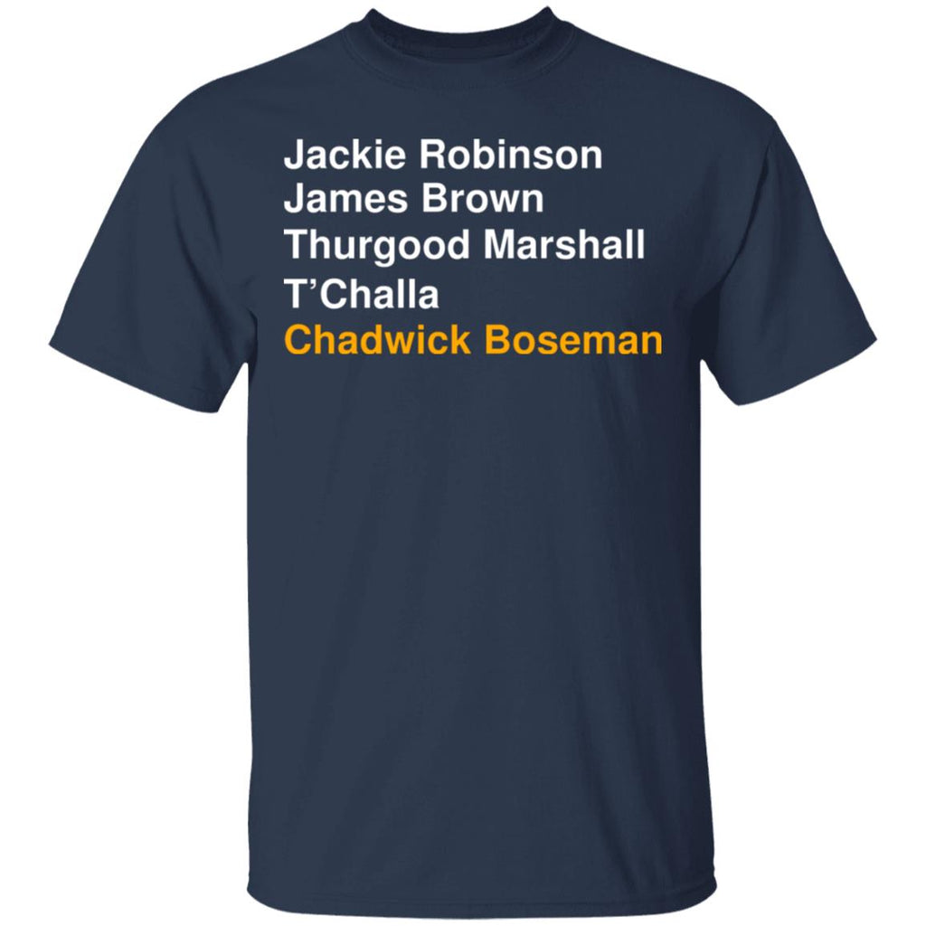 Jackie Robinson James Brown Thurgood Marshall T’Challa Chadwick Boseman Shirt, Hoodie, Tank