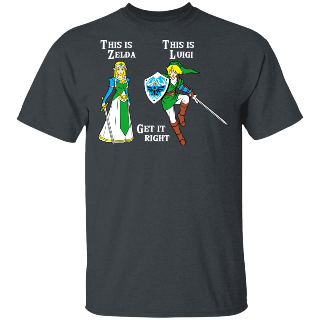 This Is Zelda This Is Luigi Get It Right Shirt, Hoodie, Tank