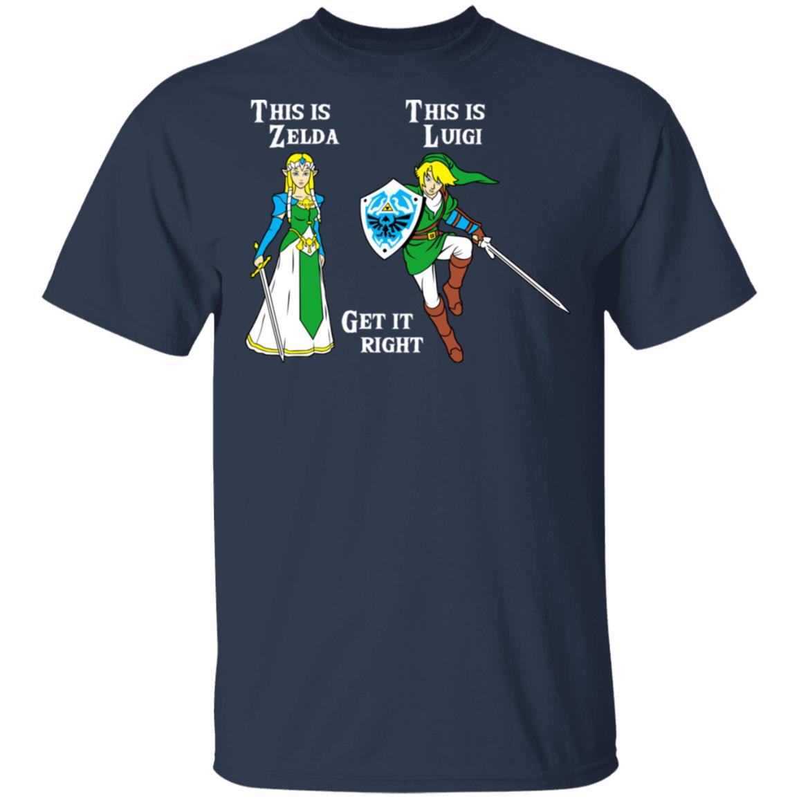This Is Zelda This Is Luigi Get It Right Shirt, Hoodie, Tank
