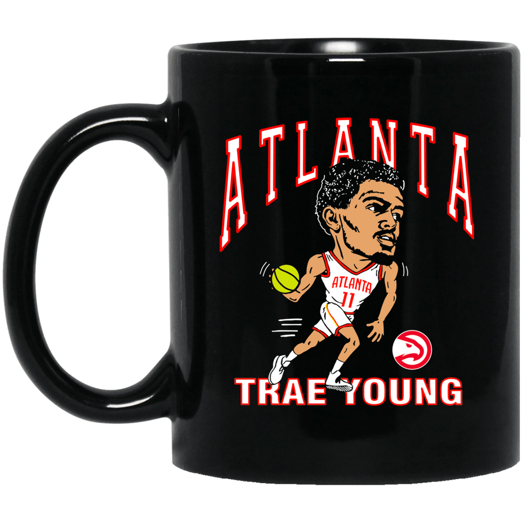 Atlanta Trae Young Hawks Caricature Mug