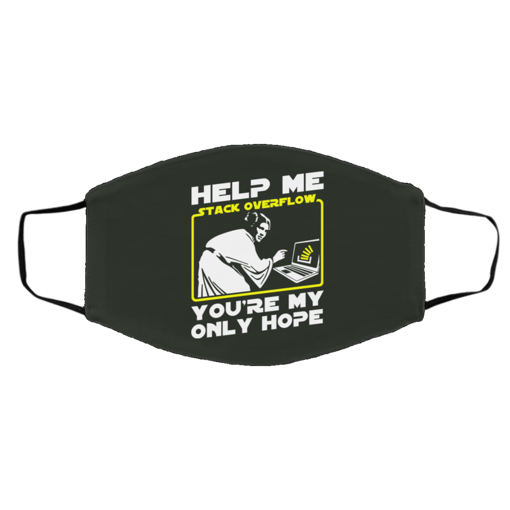 Help Me Stack Overflow You’re My Only Hope Face Mask