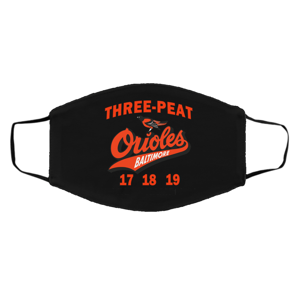 Three Peat Orioles Baltimore World Champions Face Mask