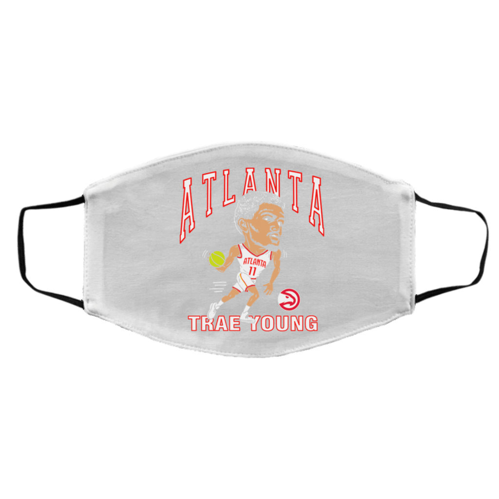 Atlanta Trae Young Hawks Caricature Face Mask