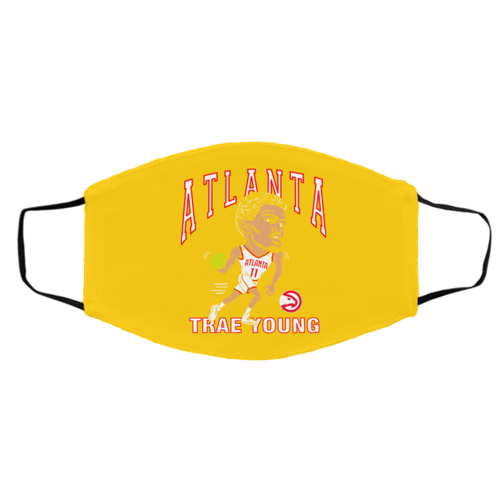 Atlanta Trae Young Hawks Caricature Face Mask