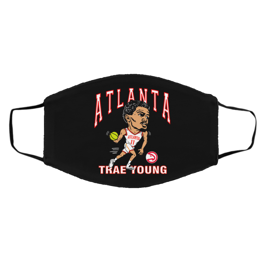 Atlanta Trae Young Hawks Caricature Face Mask