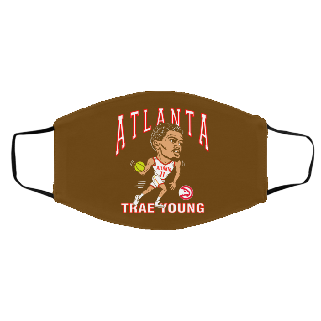 Atlanta Trae Young Hawks Caricature Face Mask