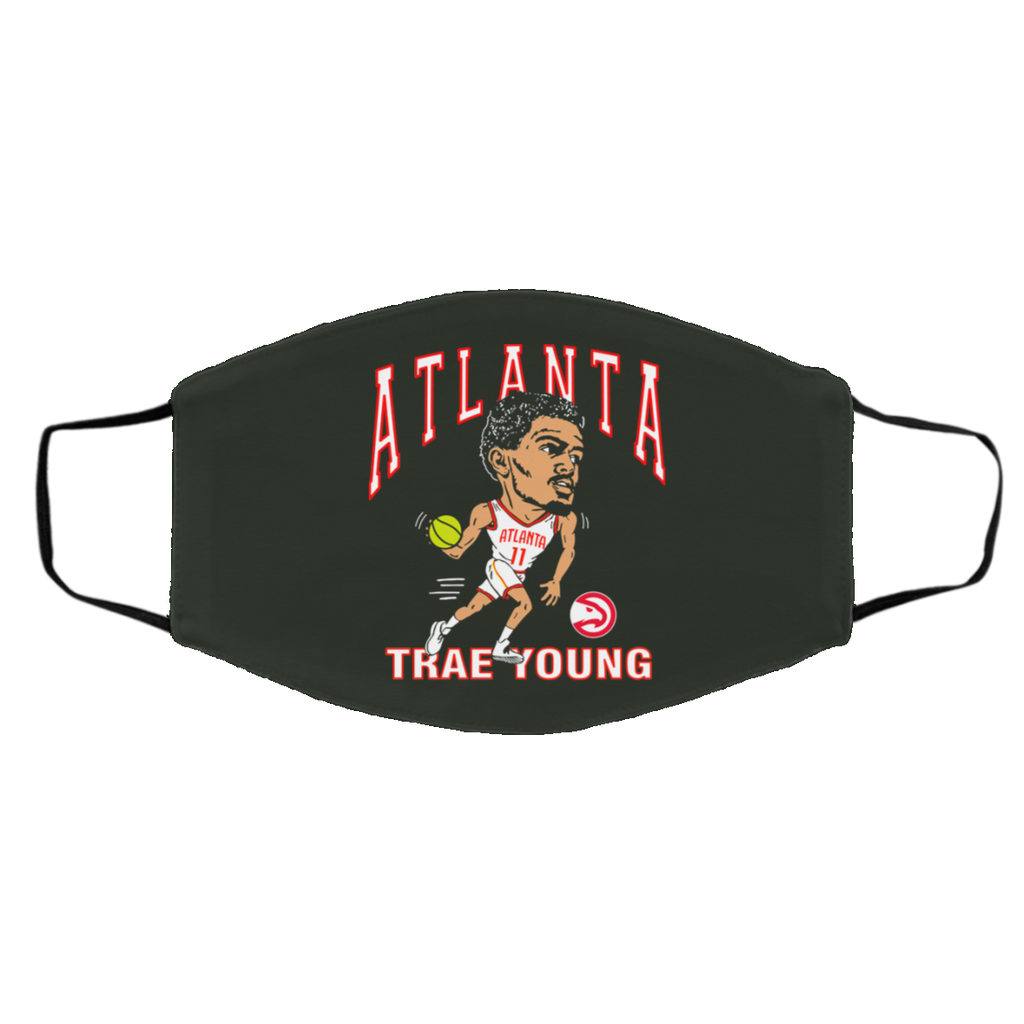 Atlanta Trae Young Hawks Caricature Face Mask