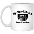 My Other Ride Is A Hut 8 Long Position Mug