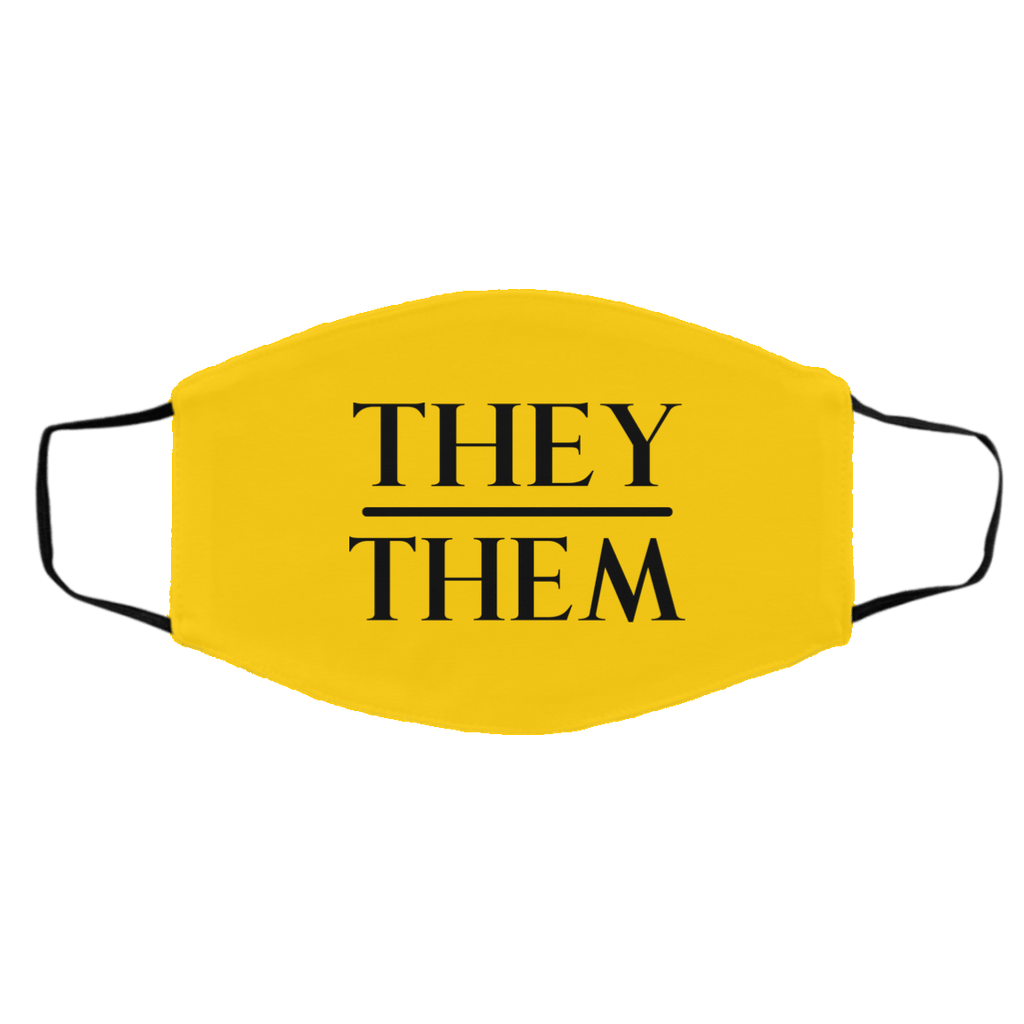 They Them Pronouns Face Mask