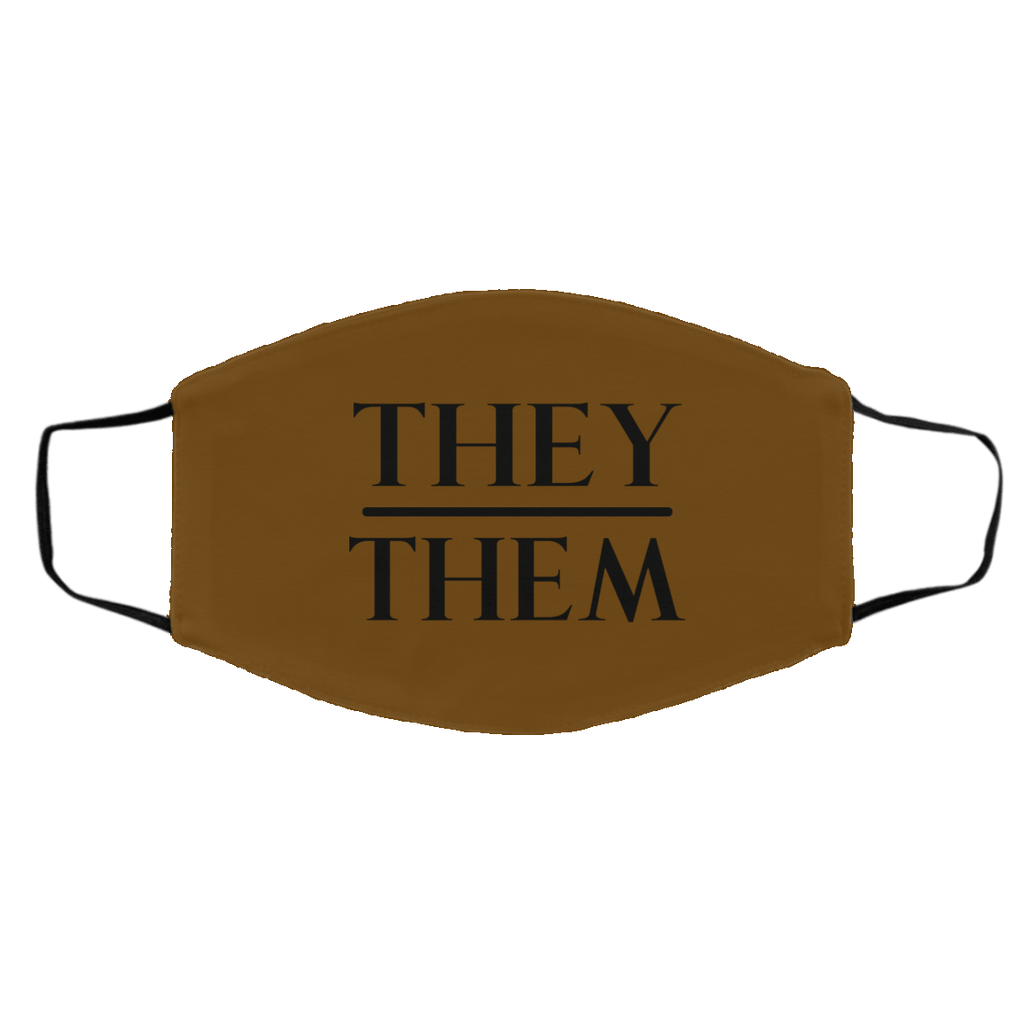 They Them Pronouns Face Mask