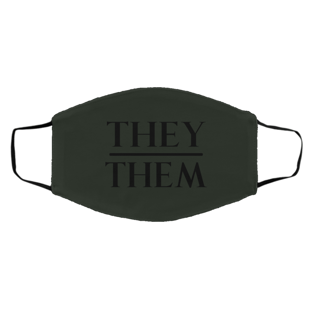 They Them Pronouns Face Mask