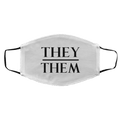 They Them Pronouns Face Mask