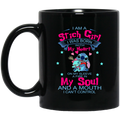 I Am A Stich Girl Was Born In With My Heart On My Sleeve Mug