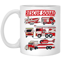 Fire Truck Rescue Squad Mug