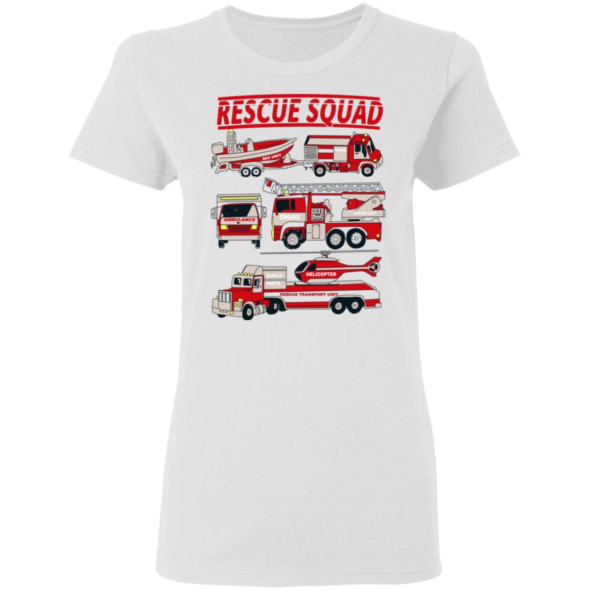 Fire Truck Rescue Squad Shirt, Hoodie, Tank