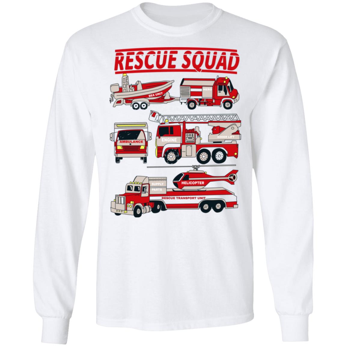 Fire Truck Rescue Squad Shirt, Hoodie, Tank