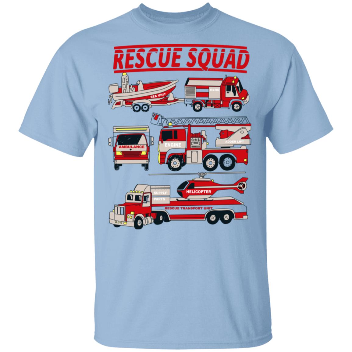 Fire Truck Rescue Squad Shirt, Hoodie, Tank