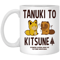 Tanuki To Kitsune Mug