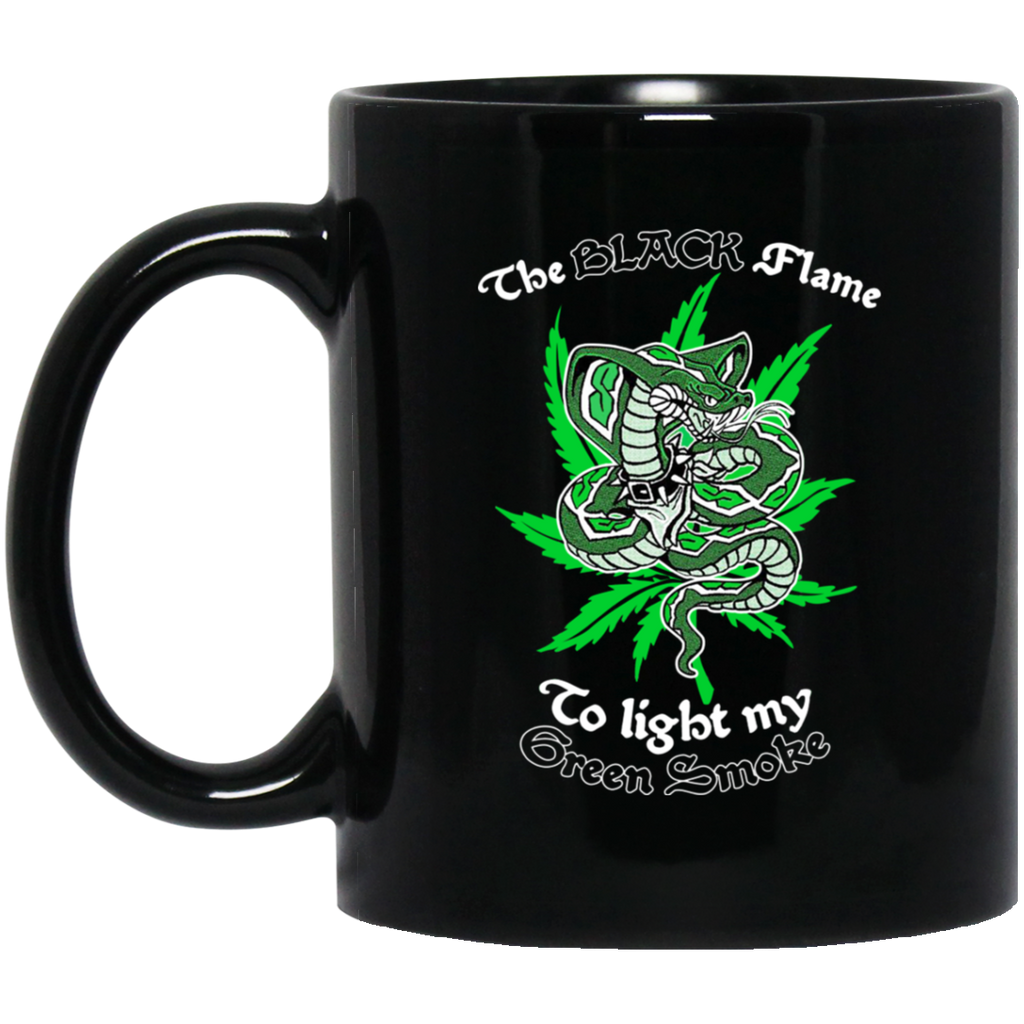 The Black Flame To Light My Green Smoke Mug