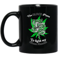 The Black Flame To Light My Green Smoke Mug