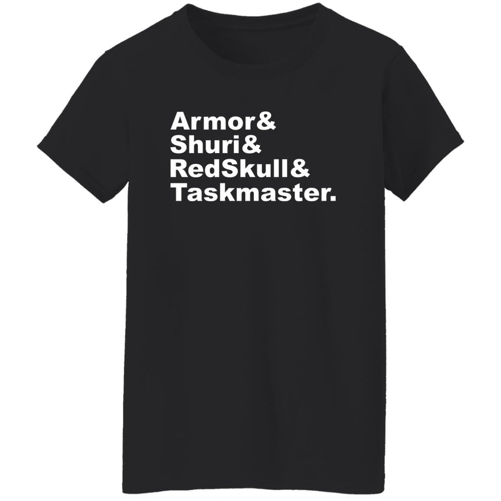 Armor & Shuri & Redskull & Taskmaster Shirt, Hoodie