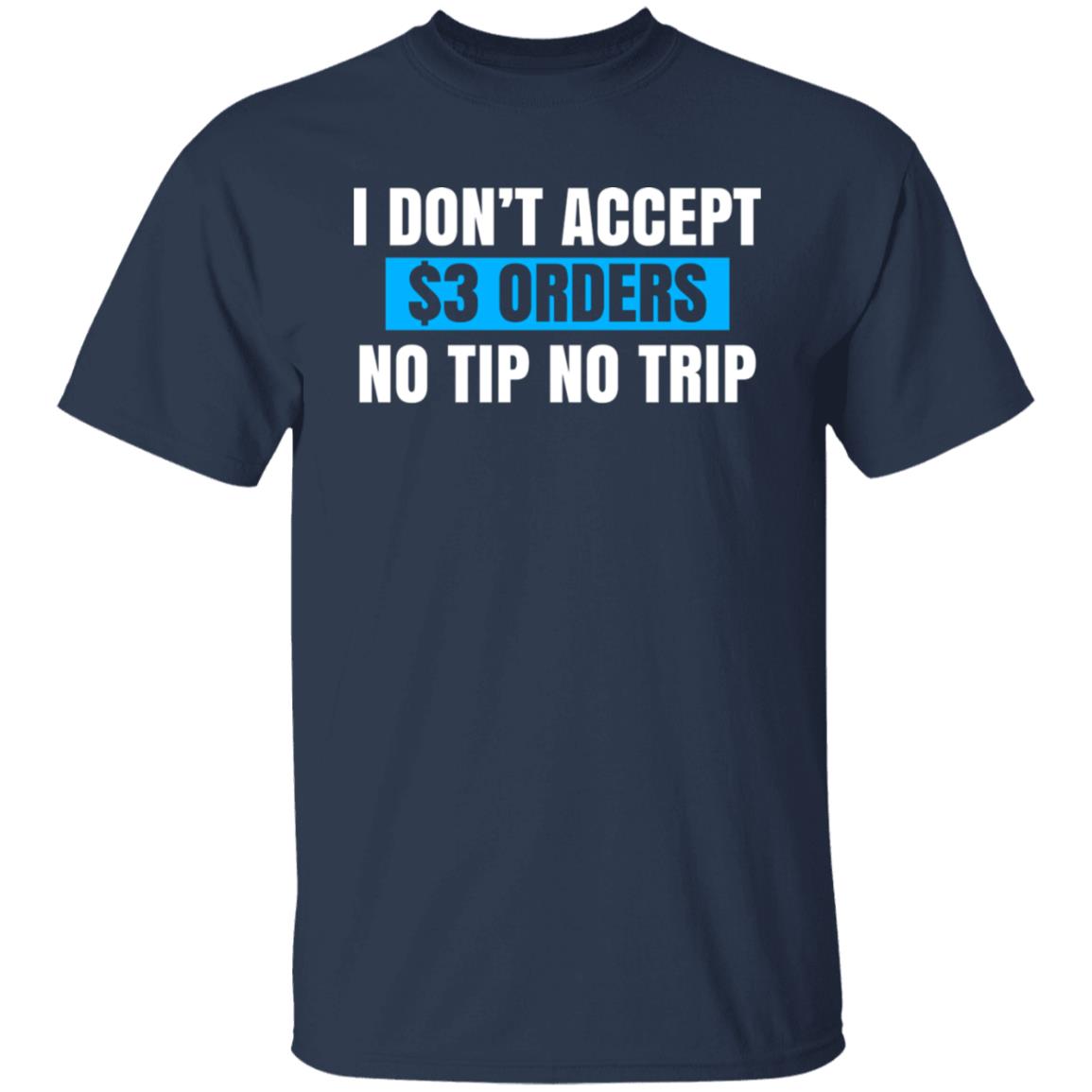 I Don’t Accept Orders No Tip No Trip Shirt, Hoodie, Tank