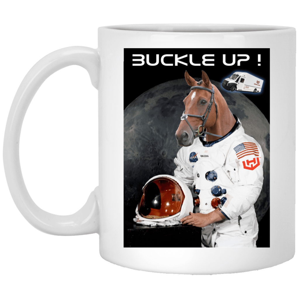 Buckle Up Fellas WKHS To The Moon Mug