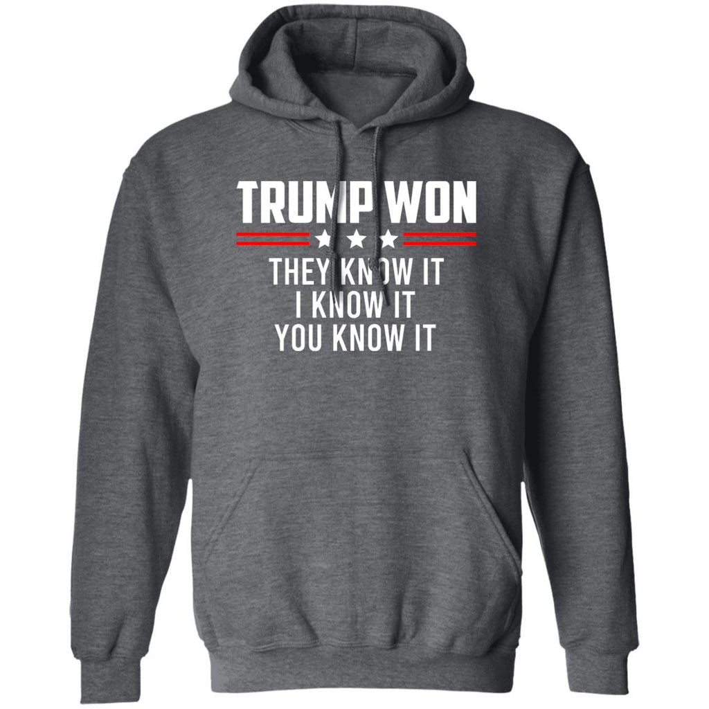 Trump Won They Know It I Know It You Know It Shirt, Hoodie, Tank