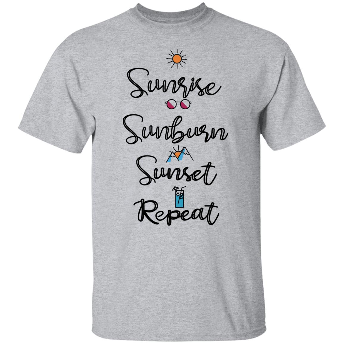 Sunrise Sunburn Sunset Repeat Shirt, Hoodie, Tank