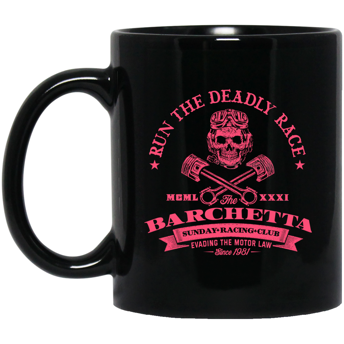Barchetta Sunday Racing Club Run The Deadly Race Mug