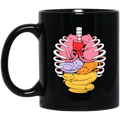 Anatomicat Anatomy Cat Black Mug